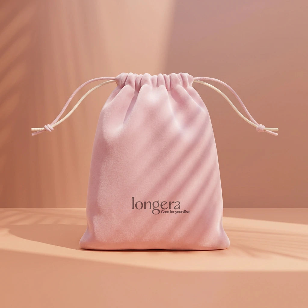 Longera AVA travel pouch for storing and protecting the LED face and neck mask