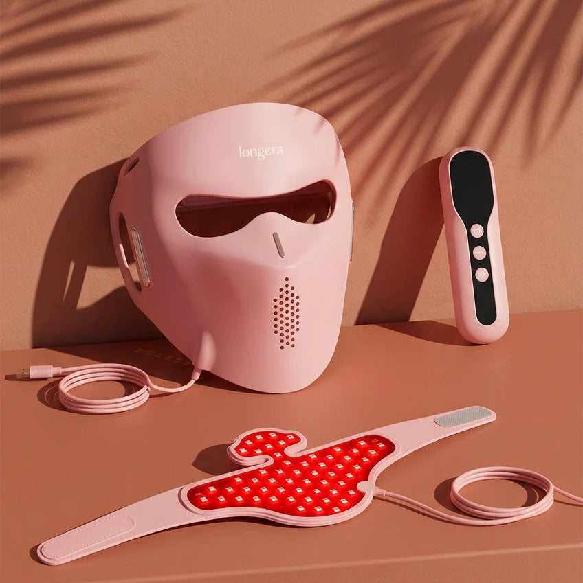 Longera AVA LED face and neck mask complete package with controller